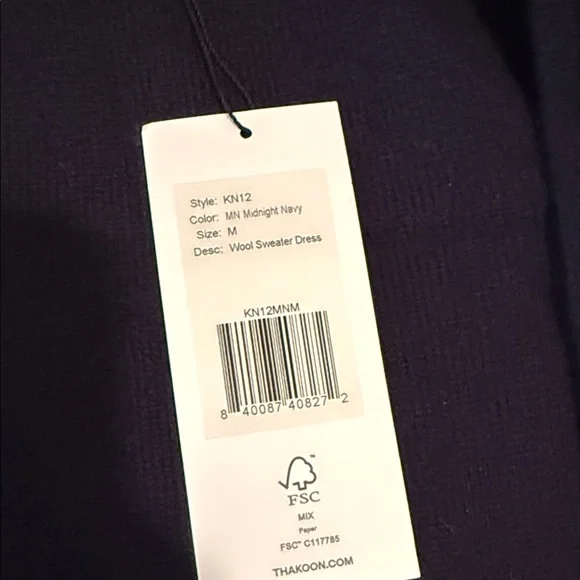 Thakoon Navy Blue Crew Neck Sweater - Picture 3 of 4